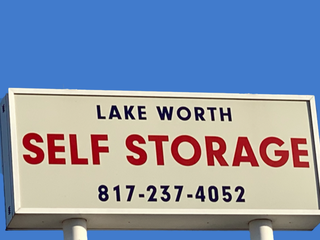 lake worth self storage sign